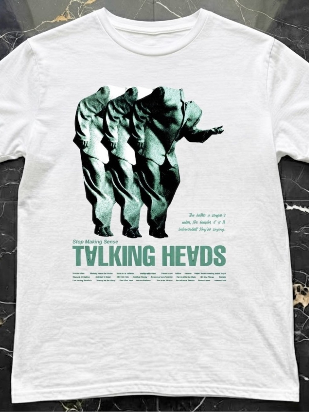Talking Heads Stop Making Sense Big Suit T-Shirt | New Wave Retro |  Band Lover